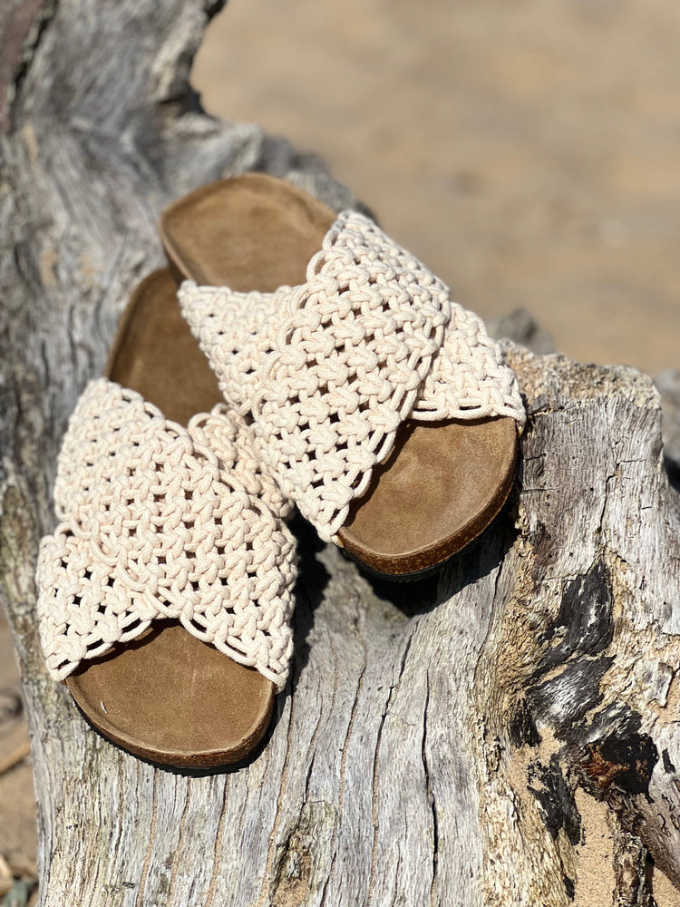 Macrame Flat Sandals