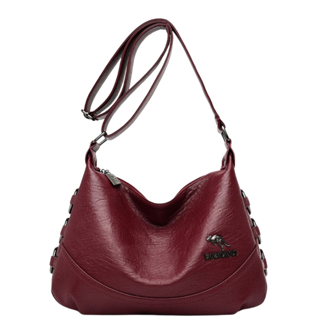 Two-Tone Synthetic Leather Handbag