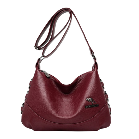 Two-Tone Synthetic Leather Handbag